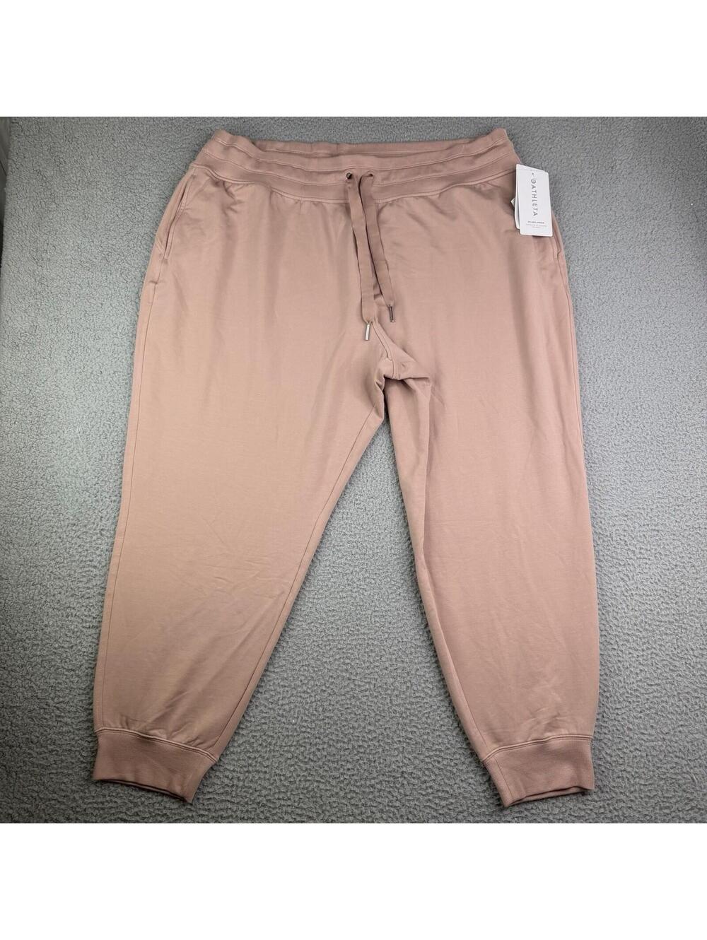 Athleta Women's Size 3X (44x28)  NWT Balance Pull on Drawstring Jogger Pink